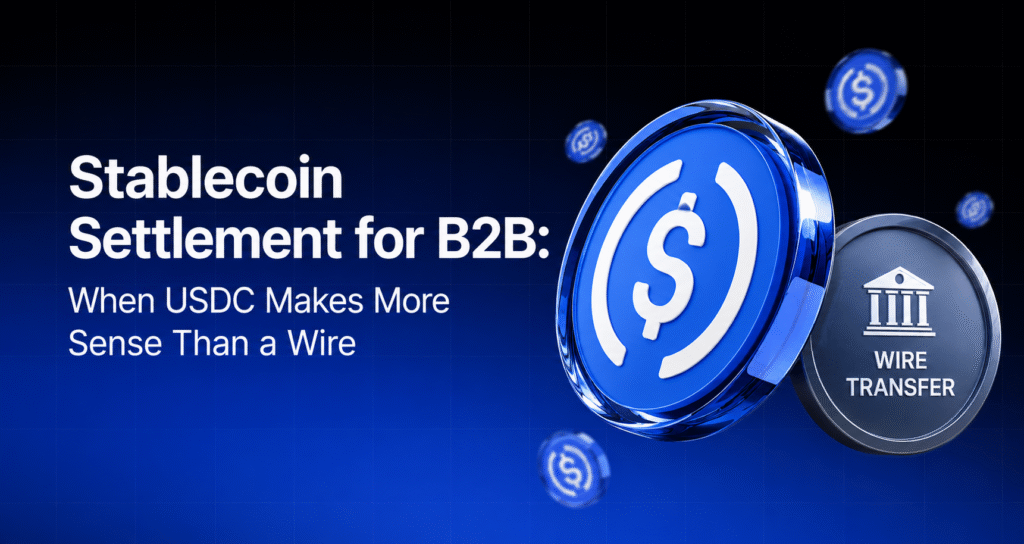 Stablecoin Settlement for B2B: When USDC Makes More Sense Than a Wire