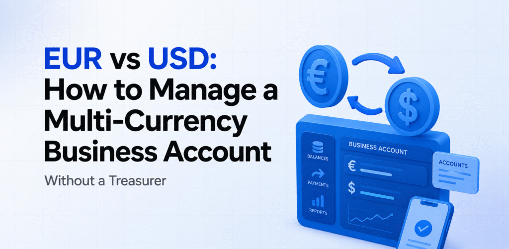 EUR vs USD: How to Manage a Multi-Currency Business Account Without a Treasurer